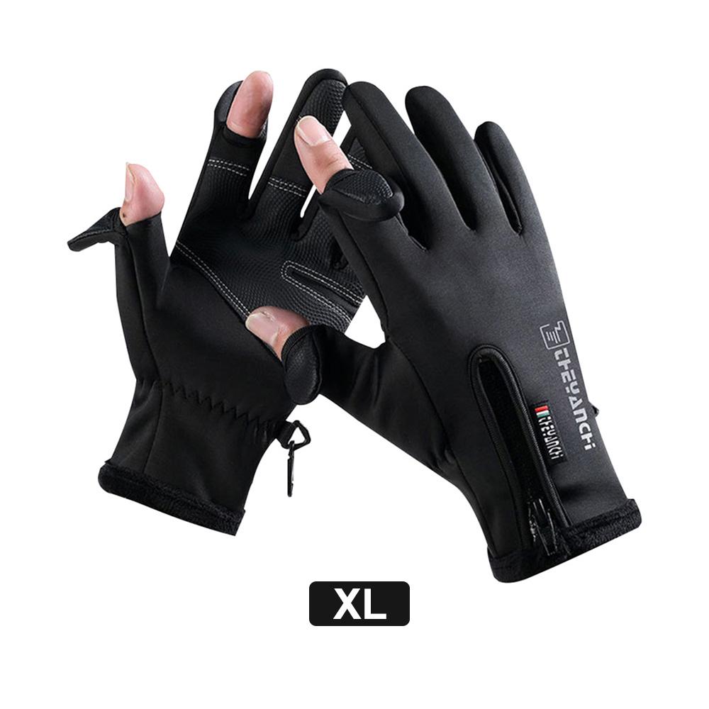 Winter Warm Touch Screen Gloves Outdoor Windproof Waterproof Cold-proof Gloves Men Driving Cycling Fishing Ski Gloves