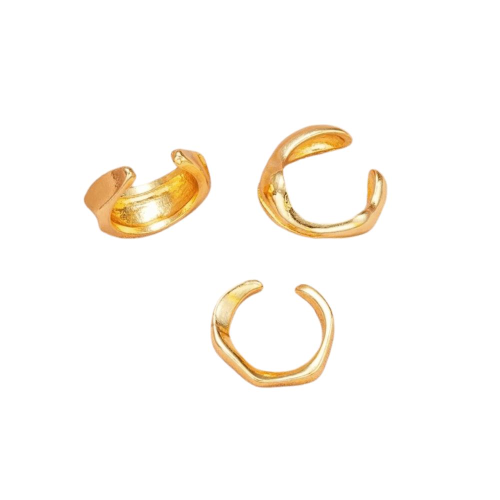 3pcs Set Irregular Helix Cartilage Clip Fake Piercing Women Earrings Chunky Jewelry Kit