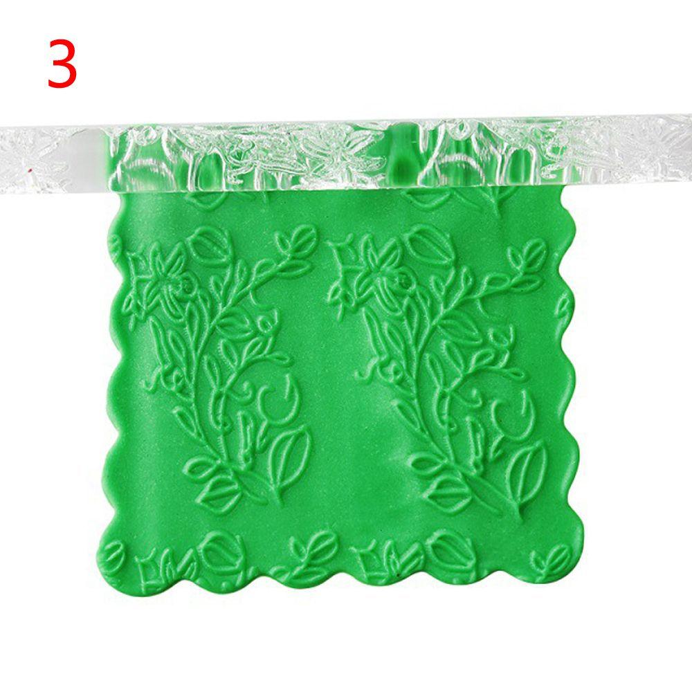 1PC Acryl Nudelholz Gebäck Roller 21 Arten Prägung Entwickelt Küche Backen Fondant Kuchen Eindruck Dekoration Werkzeuge