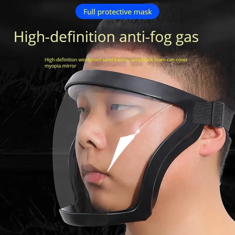 Protective Mask Transparent Full Face Shield Space Spherical Goggles Safety Glasses With Filters For Outdoor Safety Protection