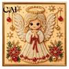 Holiday DIY Projects for Family Christmas Faux Pearl Painting Art Kit with Frame, Santa Decorative Wall Making Beads Craft Adults Beginner,