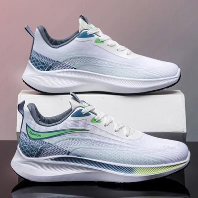 Sommer Sportschuhe Mesh dünn Low-Top Laufschuhe Student Schnürschuhe Plateau Herrenschuhe Fly-Woven Herrenschuhe