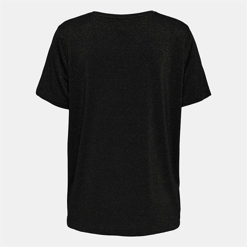 Women's ONLY Regular V-neck Glittery T-shirt