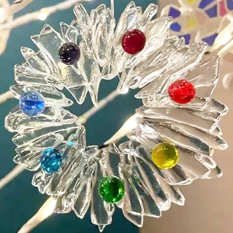 Weather Resistant Clear Christmas Tree Decoration Easy To Hanging Shatterproof Ornament For Indoor Outdoor Use