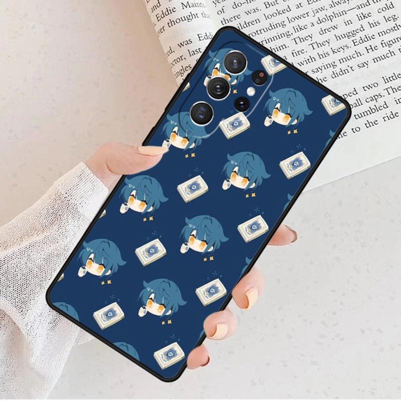 Genshin Impact Xingqiu Phone Case For Samsung Galaxy S25 S23 S30 S8 S21 S20 FE S24 S22 Note 10 20 Plus lite Ultra
