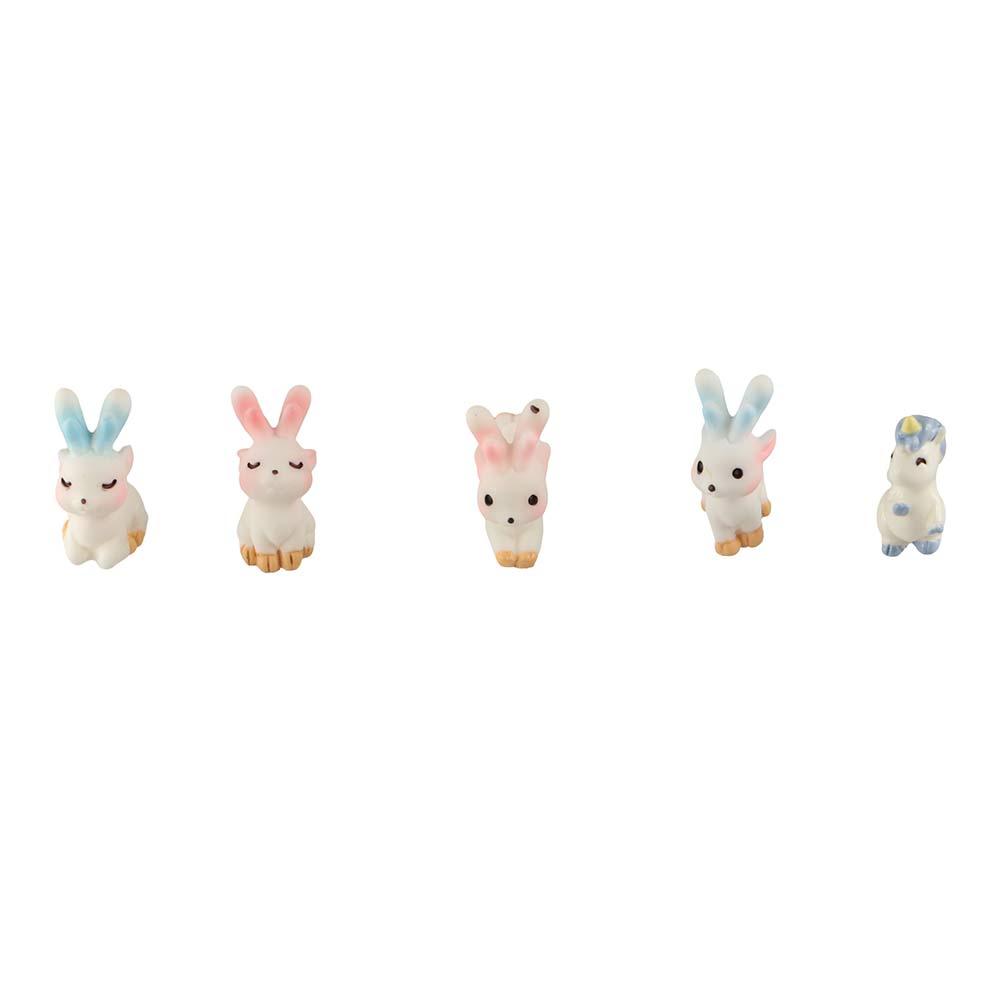 Cartoon Sika Deer Figurines Resin Crafts Micro Landscape Ornaments Deer Statue  Desk Accessories