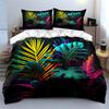 Tropical Leaf Art Home Decor Multiple Sizes Kid'S And Adults' Bedroom Exquisite 3Pc Bedding Set, Gift