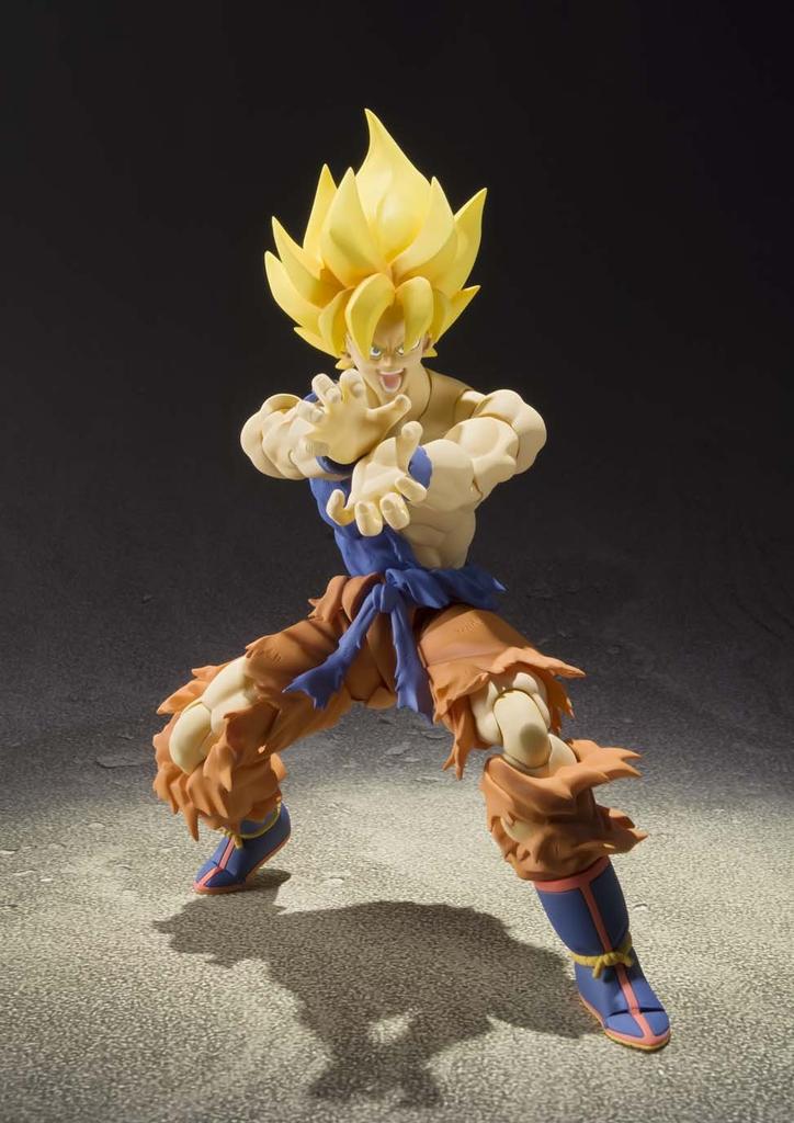 TAMASHII NATIONS Super Saiyan Son Goku Super Warrior Awakening Approximately 160mm ABS PVC Movable Figure S.H.Figuarts Ver. & Pre-painted [Used]