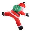 5.9ft Xmas Inflatable Santa Outdoor Decoration Climbing Santa with Present Bag Blow Up Decor Built In LED Light for