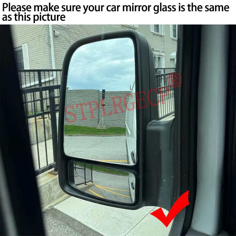 For Mercedes-Benz Sprinter 2500 3500 W906 06-18 for VW Crafter 06-16 Left Right No-heated Clear Rear View Side Mirror Glass Lens