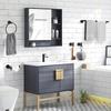 Bathroom Hardware Set Accessories Stainless Steel Towel Rack Towel Ring Toilet Paper Holder Hook Bathroom Organizer Set