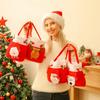 Christmas Gift Bags Drawstring Pouches for Apple Candy Presents Santa Snowman Design Holiday Party Favor Decorations