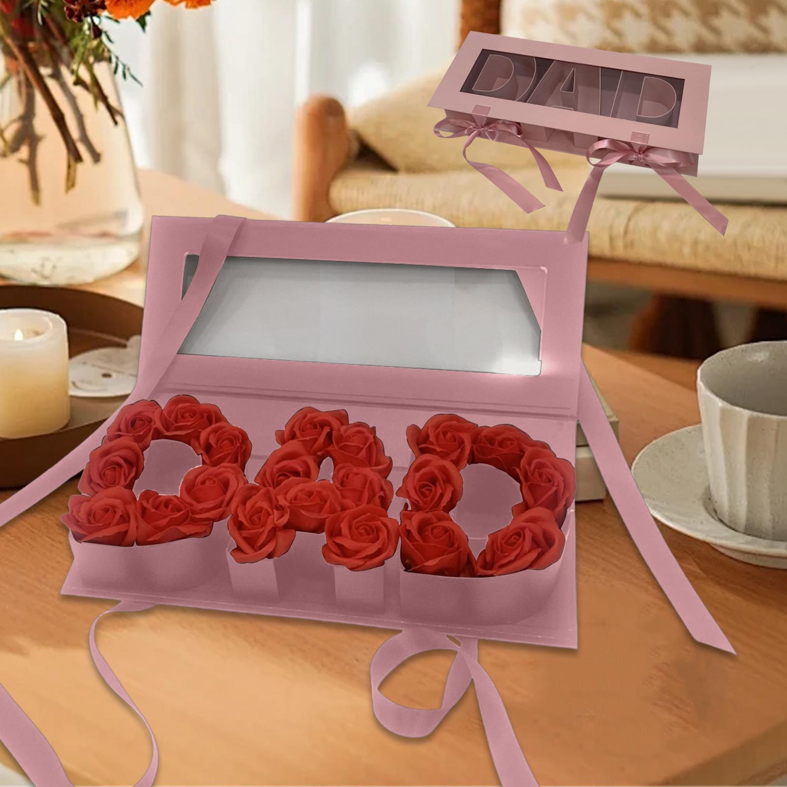 

Papa Vacid Flower Box Flower Soap Bag Fashion Fashion Souvenir Gift Gift Gift рожевий