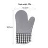 Nordic Style Heat-Resistant Kitchen Oven Gloves - Cotton Silicone, Waterproof for Baking
