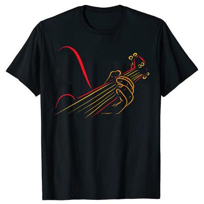 Funny Playing Guitar Guitarist Music Life T-Shirt Summer Men Fashion T Shirts Cotton Short Sleeve Oversized Loose T-shirt Tops