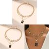 Geometric Star Moon Necklace For Women With Zinc Alloy Pendant Boho Style Casual Jewelry