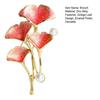 Brooch Pin Enamel Finish Imitation Pearls Ginkgo Leaf Design Zinc Alloy Pin with Gold-Plated Edges Suits Coats Sweaters Badge
