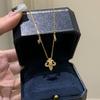 French Medieval Vintage Crushed Ice Ice Iris Necklace High Sense Niche Set Cnc Craft Meter Collarbone Chain Women