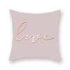 Rose Gold Abstract Printing Throw Pillow Cover Living Room Sofa Office Car Seat Lumbar Cushion   Home Decoration
