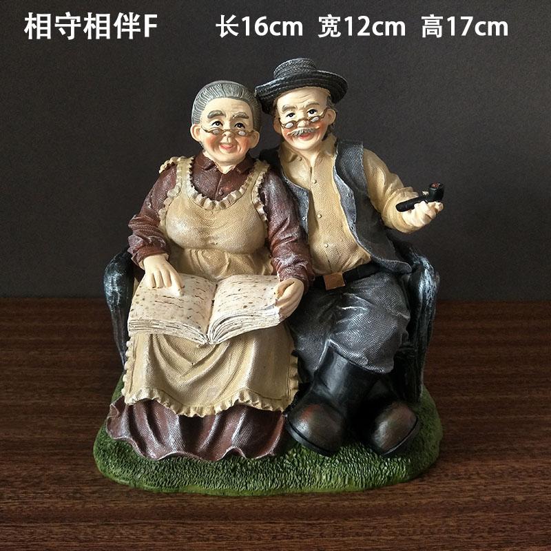 

Old Man Old Lady Home Decorations Love Gift Ornament Grandpa And Grandma Grow Old Together Room Decoration Vintage Home Decor