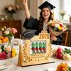 2026 Portadenaro per Laurea Supporto da Tavolo in Legno per Contanti Regali in Contanti Regali per la Classe del 2026 per Scuola Superiore Università