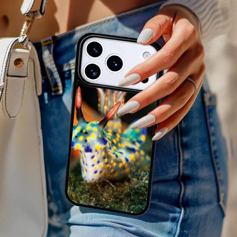 Nudibranch Sea Slug Phone Case For iPhone 17 Air 14 15 13 12 Max Cover For Apple 16e 11 Pro Max Plus Coque iPhone 15