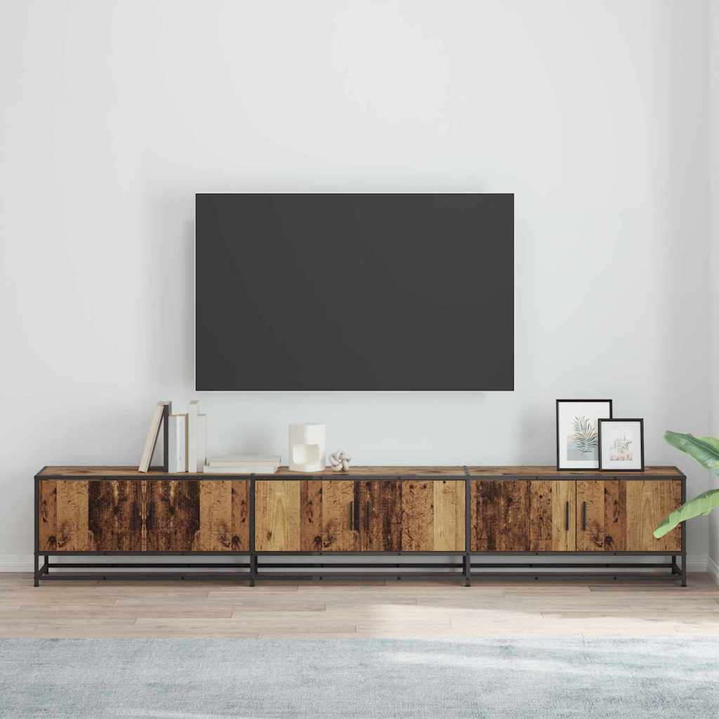TV Units 2 pcs Reclaimed Wood 240 x 35 x 41 cm Wood Based Material