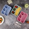 Japanese Style Wheat Straw Divided Lunch Box