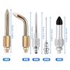 7Pcs Grease Gun Coupler Kit with Needle Adapter for Grease Fitting Zerk Nipples Universal Grease Gun Coupler Set