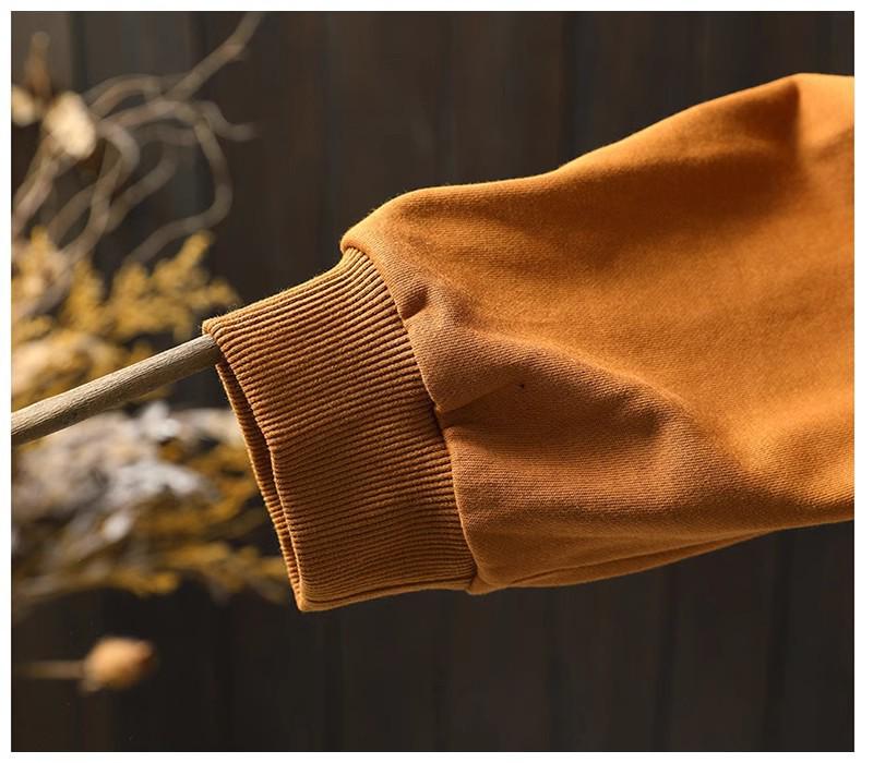 Women's Oversized Color Block Patchwork Hooded Sweatshirt with Double Pockets