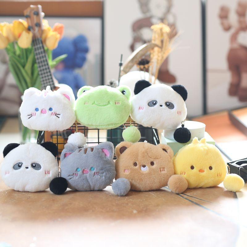 Niedliche Entzückende Plüschkatze Geldbörse Schlüsselanhänger Weichspielzeug Puppe Cartoon-Accessoire