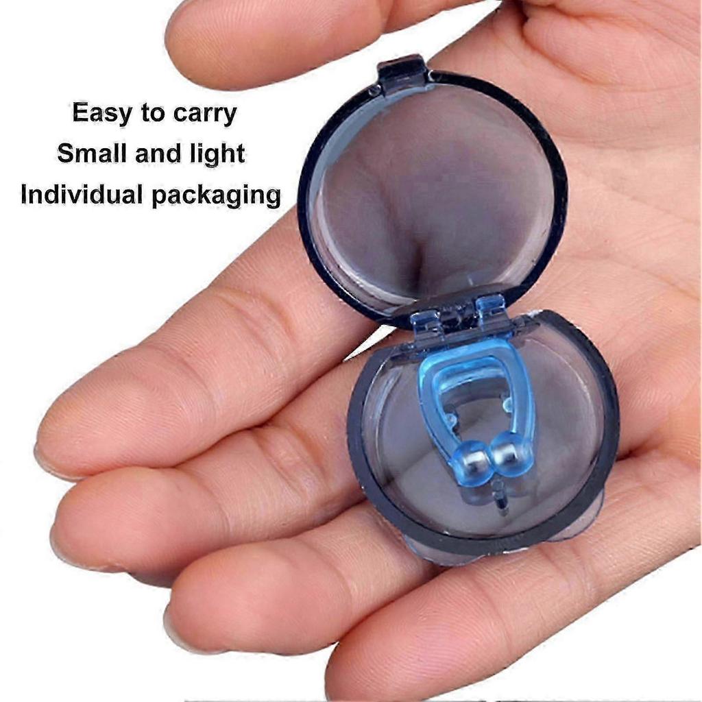 6pcs Mini Magnetic Snore Clip Unisex Portable Soft Silicone Magnetic Snore Clip for Women Men