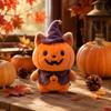 Halloween Pumpkin Stuffed Animal Plush Toy with Hat Costume for Kids Gifts
