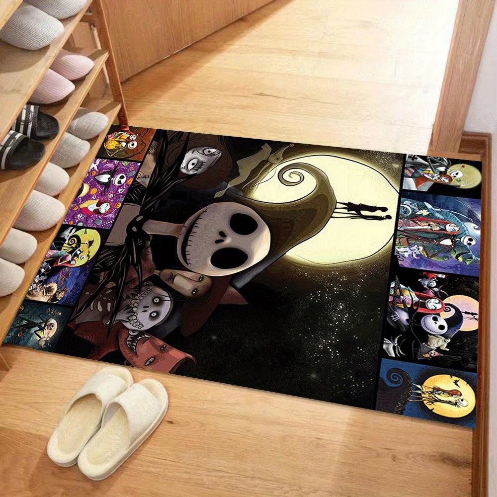

1pc The Nightmare Before Christmas Carpet Area Rug, Bedroom, and Playroom - Durable, Stain-Resistant, and Easy To Clean, Living Room, Laundr 60cm by 90cm