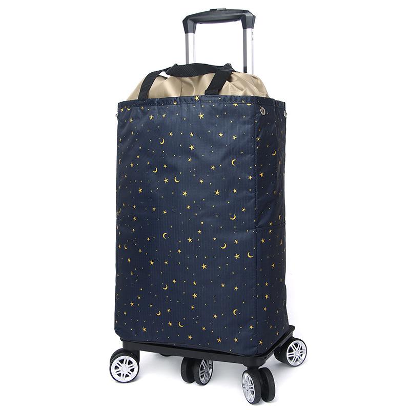 Lightweight Folding Insulated Shopping Cart for Groceries and Home