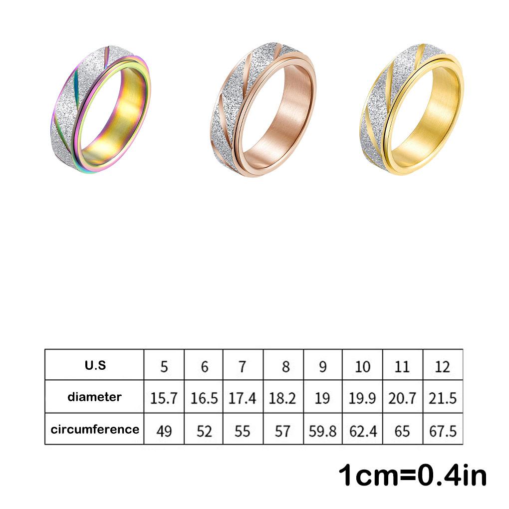 Stainless Steel Rings For Couples Vintage Fashion Jewelry Gift Stainless Steel Irregular Anti Stress