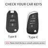 Leather Car Flip Key Case Cover for Peugeot 208 308 408 508 2008 3008 4008 5008 306 407 807 for Citroen C1 C3 C4 CACTUS C6 C8