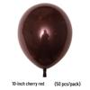Double-Layer Cherry Red Party Balloons (5", 10", 12", 18", 36")
