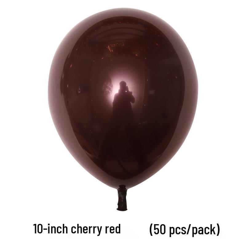 Double-Layer Cherry Red Party Balloons (5", 10", 12", 18", 36")