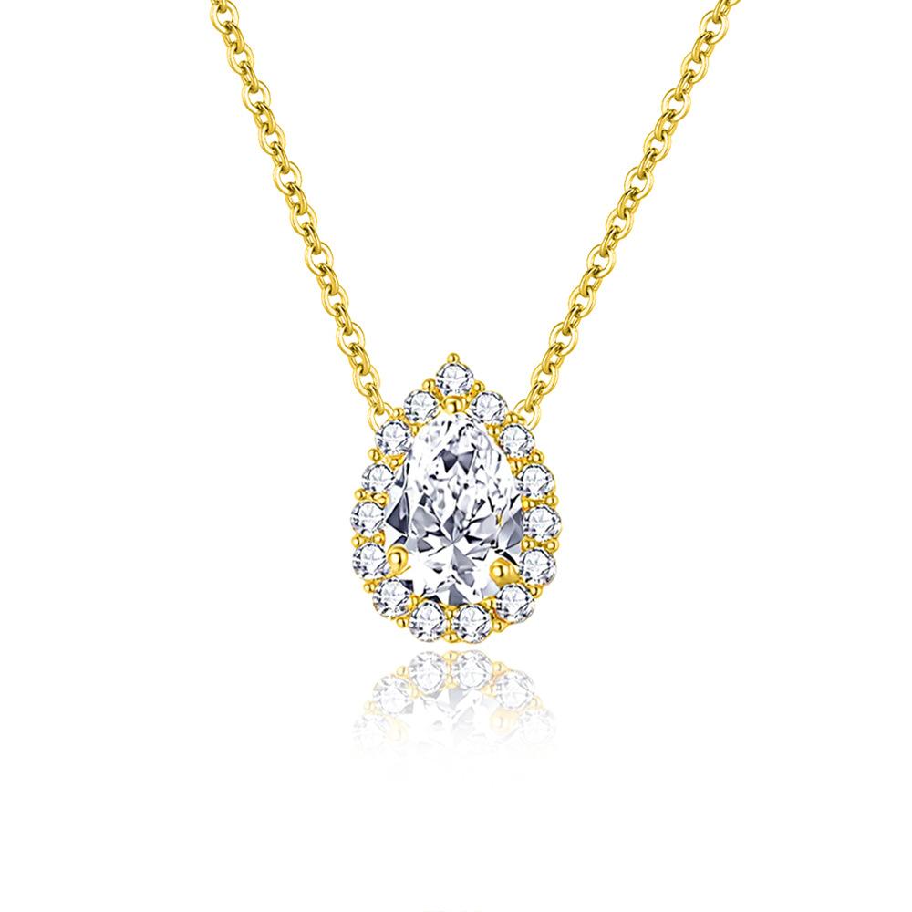 S925 Sterling Silver Moissanite Cross Pendant Clavicle Necklace for Women Luxury Sparkling Fine Jewelry Gift