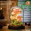 Belledi Eternal Flower Building Blocks: Handmade Educational Toy Bouquet for Valentine's Day Gift