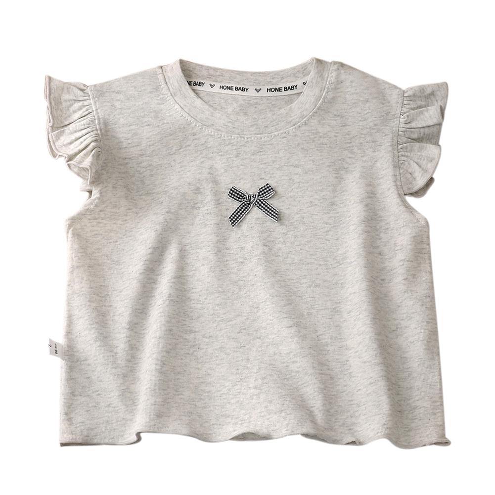 2-8 Years Kids Girls Cap Sleeve Round Neck Top 90