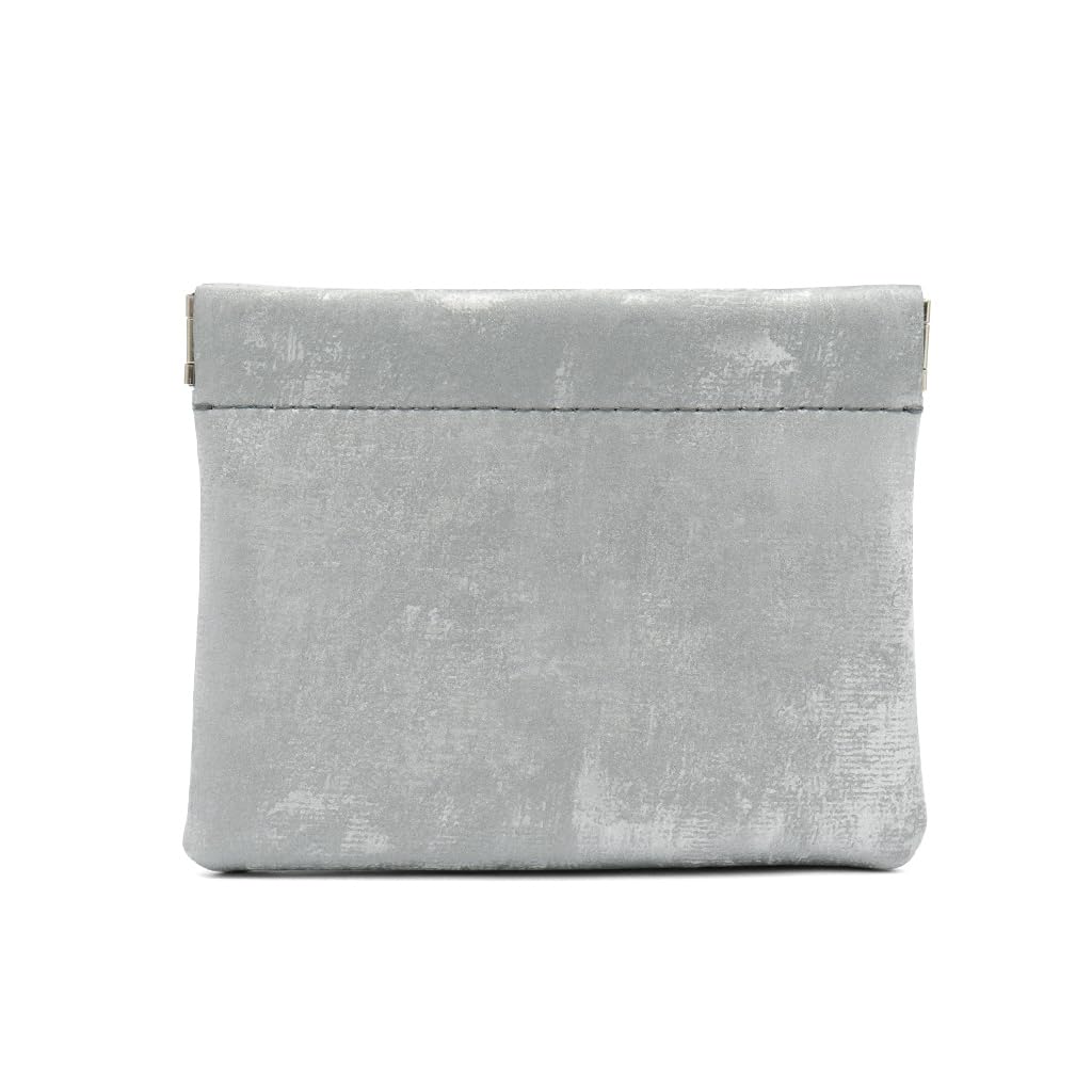 

Vita Felice Cowhide Spring Mouth Mini Pouch for Women [VITAFELICE] nsz-30241n (Silver)