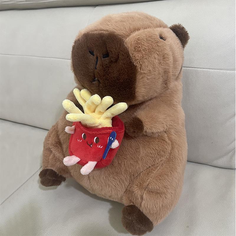 Zaino in peluche Capibara Kawaii Fashion Peluche Bambola Borsa in pelliccia Borsa per bambini Borsa a tracolla Mini zaino Borse Regali per la fidanzata