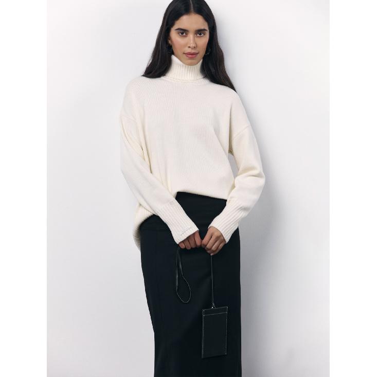 Rose Beauty A Women's autumn and winter loose turtleneck sweater