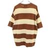 GELATO PIQUE HOMME Border Pattern Five-quarter sleeve Room wear pullover Men's Used