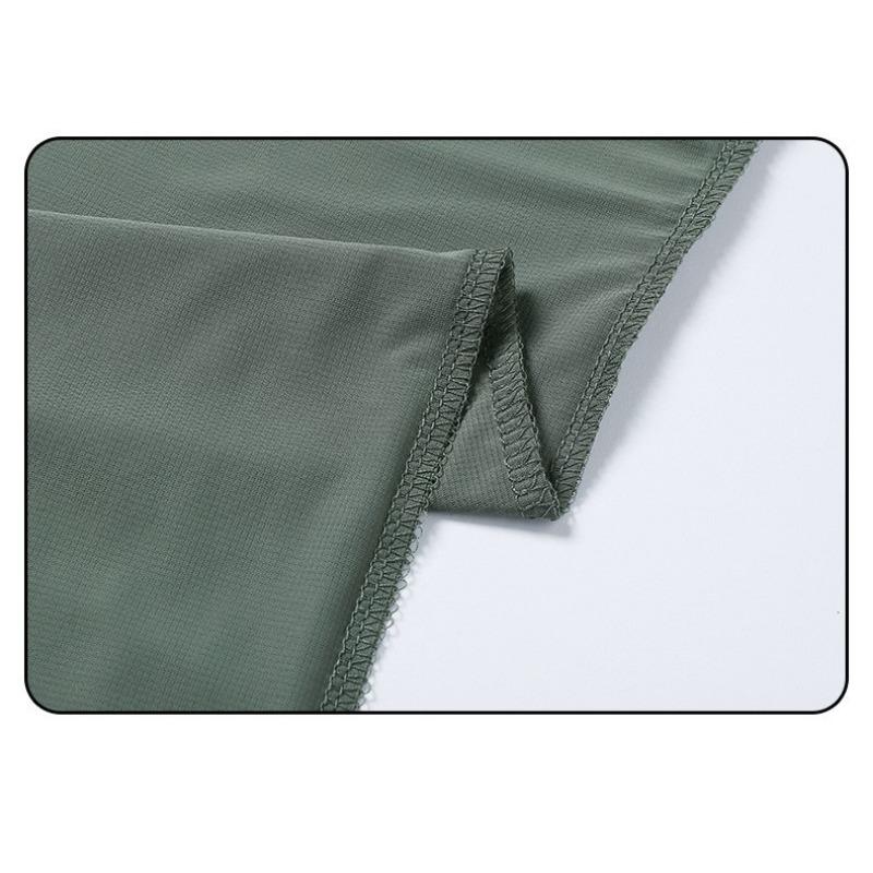 Men's Running Quick Drying T-shirts Breathable Hiking Fishing Tees Soft Outdoor Sports Short Shirt Summer