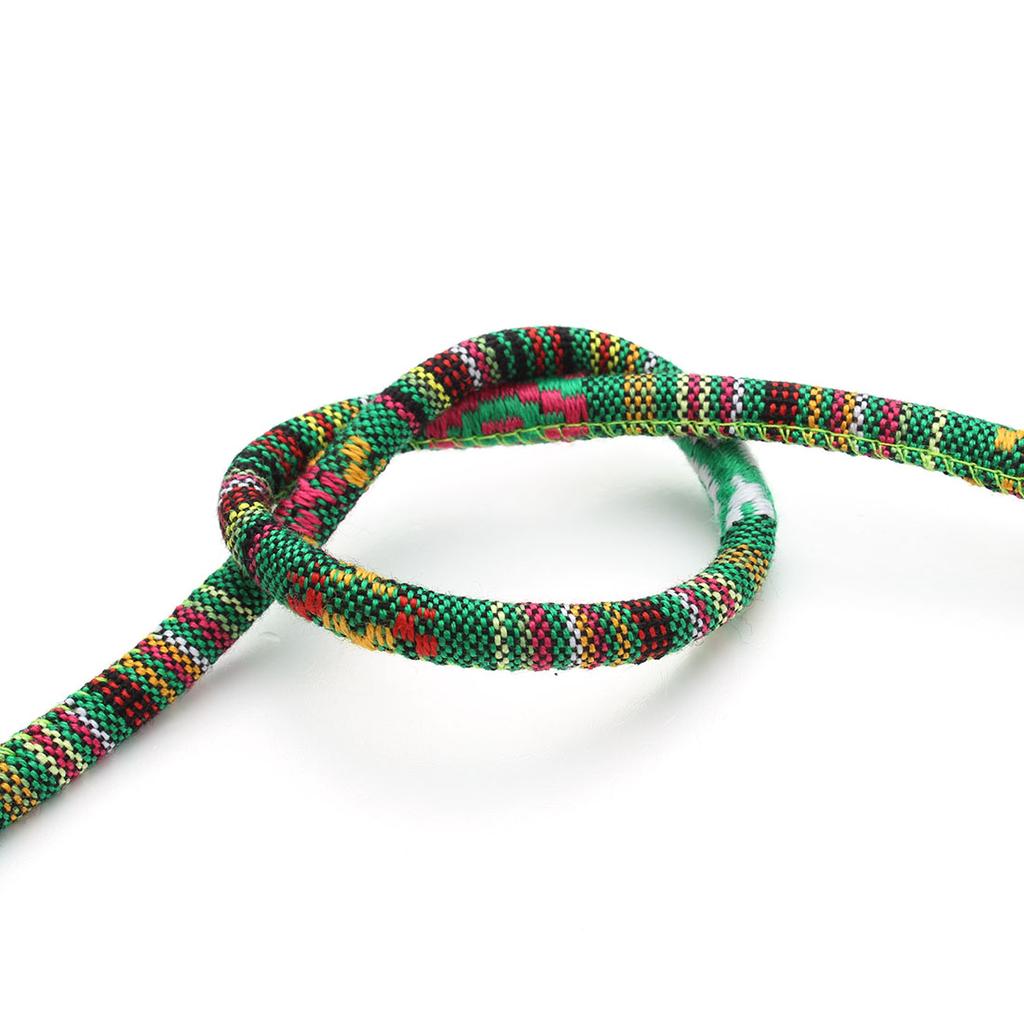 6mm Round Cotton Cords Handmade Colorful Ethnic Style Jewelry Rope For Ornament Making DIY Crafts Bracelet Necklace Accessories