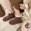 New Fashion Women‘s Short Boots  Winter Warm Short Plush Flat with Outdoors Non-slip Women Snow Boots