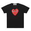 Unisex Crew Neck Short Sleeve Loose Fit Casual T-Shirt Colorful Heart Digital Print Basic Top